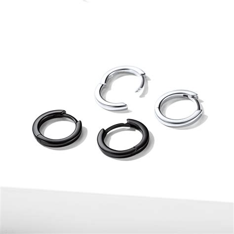 Chicsilver 925 Sterling Silver Hoop Earrings For Women Hypoallergenic