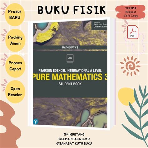 Jual Buku Pearson Edexcel International A Level Mathematics Pure