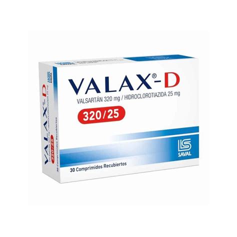 Valax D Valsartan Mg Hidroclorotiazida Mg Comprimidos