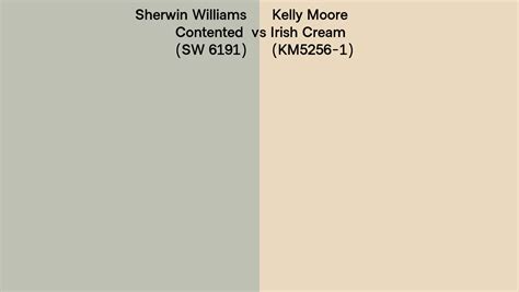 Sherwin Williams Contented Sw Vs Kelly Moore Irish Cream Km