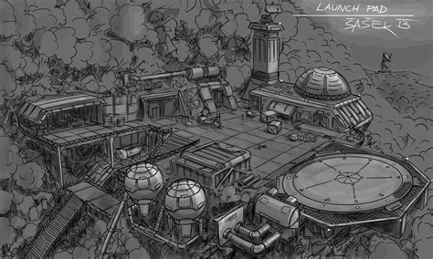 Scifi Environment, Environment Concept Art, No Man's Sky Base, Sci Fi ...