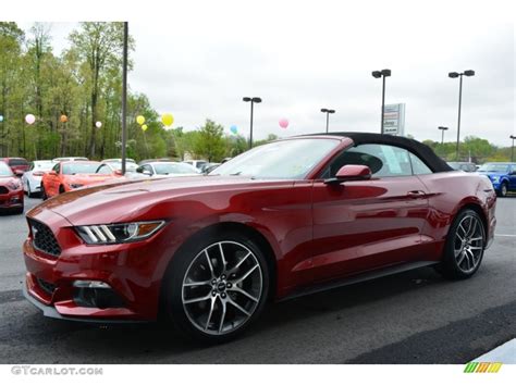 2015 Ruby Red Metallic Ford Mustang EcoBoost Premium Convertible