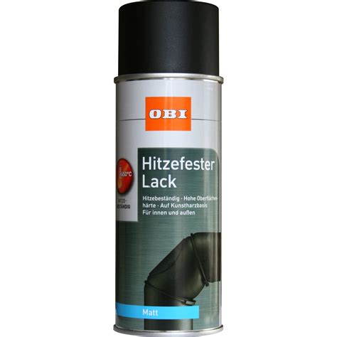 Obi Hitzefester Lack Spray Schwarz Matt Ml Kaufen Bei Obi