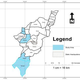 Map of Nigeria showing Adamawa State. | Download Scientific Diagram