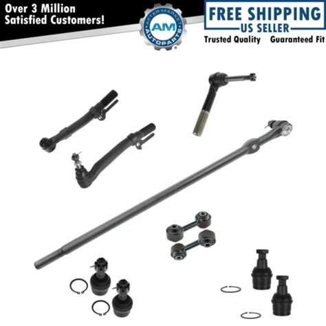 10 Piece Kit Tie Rod End Drag Link Ball Joint Sway Bar Link For Super Duty Truck Ebay