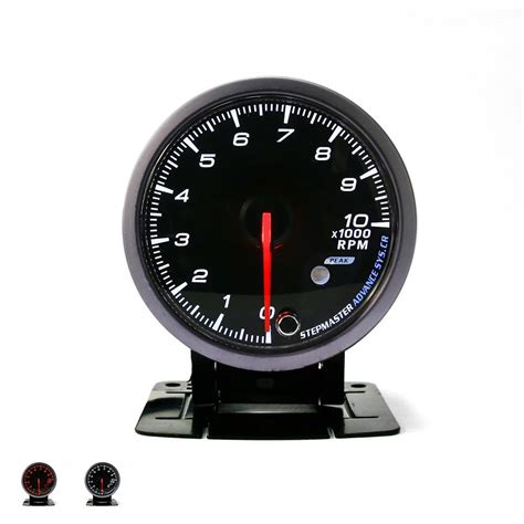 Mm Tachometer Rpm Gauge Black Shell White Amber Lighting Led Digital