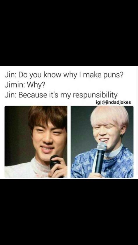 Bts Jin Dad Jokes | Freeloljokes