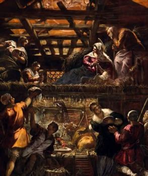 Ladorazione Dei Pastori Di Jacopo Tintoretto