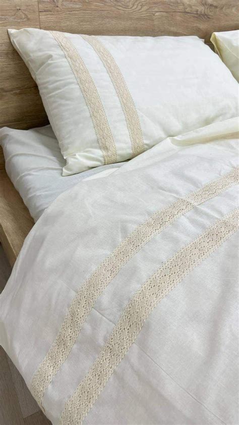 Постельное белье с кружевом Бязь Gold Luxe двуспальное 175х210 ...