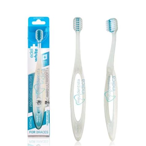 EDEL Escova PRO ORTHO BRUSH Hard Ultrasoft Edel White Escova De