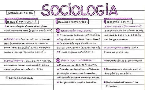 O Estudo Da Sociologia - Mapas Mentais sobre Sociologia - Mapa 10