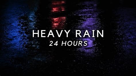 Heavy Rain All Night For Sleep Hours Strong Rain For Sleeping