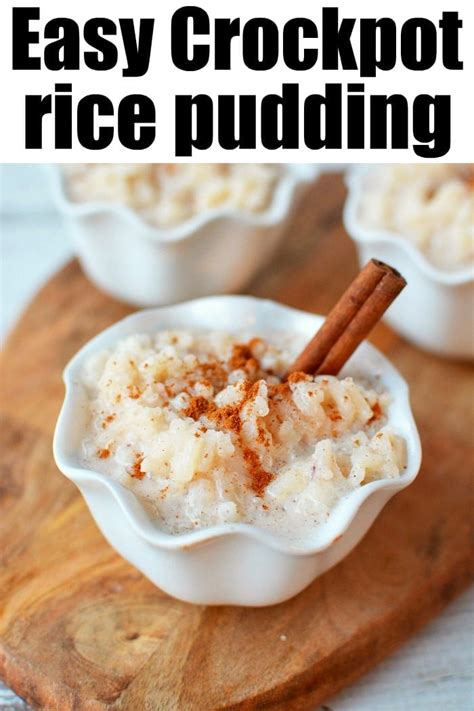 Slow Cooker Rice Pudding Minute Rice Coconut Milk Dairy Free