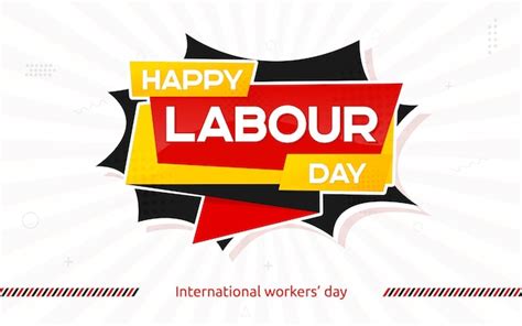 Premium Vector International Labor Day Banner Labour Day May 1st