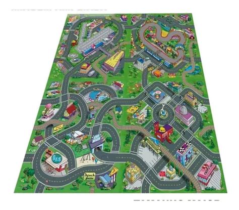 Pista Tapete Hot Wheels Grande Cidade P Brincar C Carrinho Mercadolivre