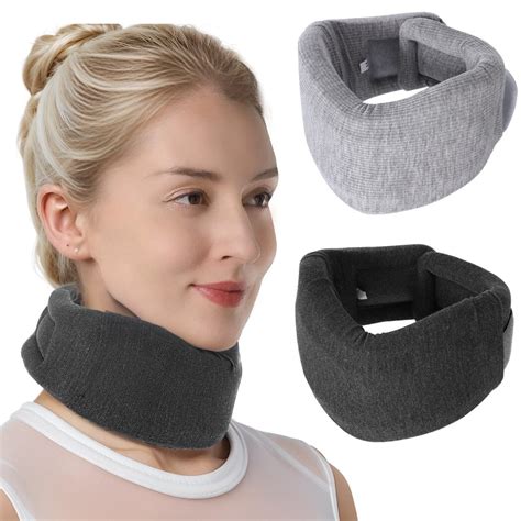 2PCS Neck Braces For Neck Pain Elastic Supportive Double Foam