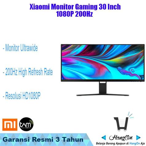 Jual Xiaomi Mi Monitor Gaming 30 Inch Ultra Wide Curved 1080P 200Hz