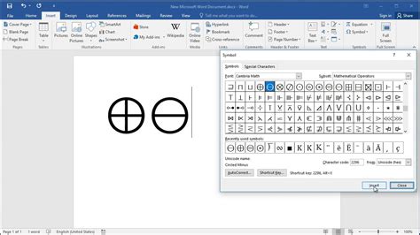 How To Insert Circled Plus And Circled Minus In Word Youtube