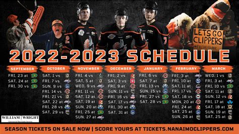 Nanaimo Clippers 2022-2023 Schedule Released | Nanaimo Clippers