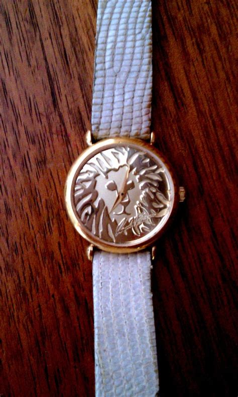 Vintage 1980s Anne Klein Couture Lion Face Watch