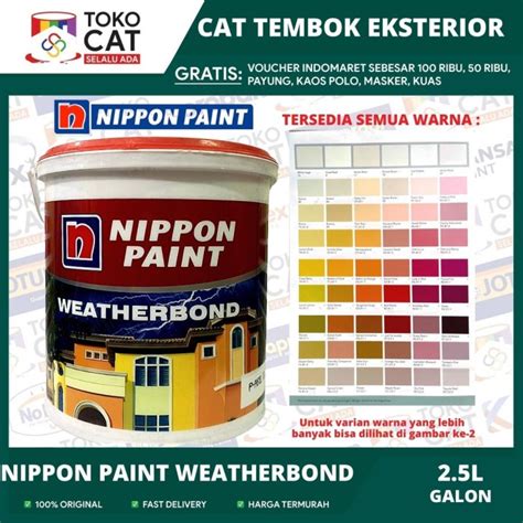 Jual Cat Tembok Luar Nippon Paint Weatherbond Cat Tembok Brilliant