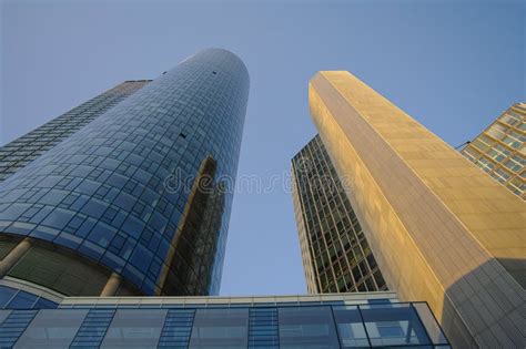 Historical Downtown And City Financial Center With High Skyscrapers In