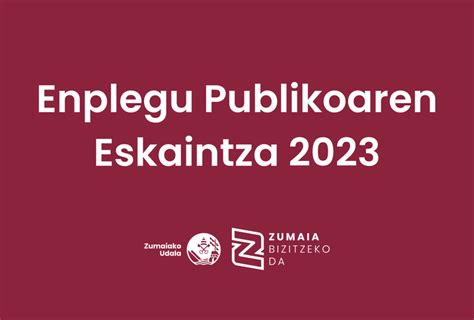 El Ayuntamiento De Zumaia Aprueba La Oferta P Blica De Empleo Para