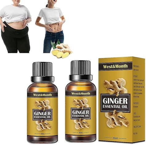 Pcs Ml Lymph Detoxification Ginger Oil Belly Drainage Ginger Oil