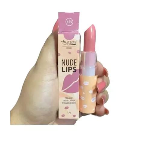 Batom Nude Lips Cor 455 Max Love Jessi Make