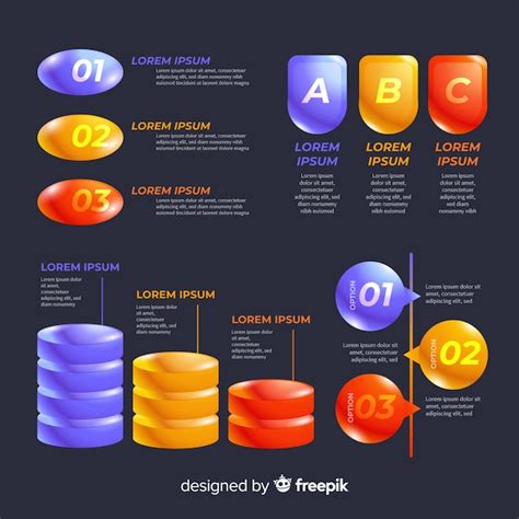 Free Vector Corporate Business Infographic Template Composition Of