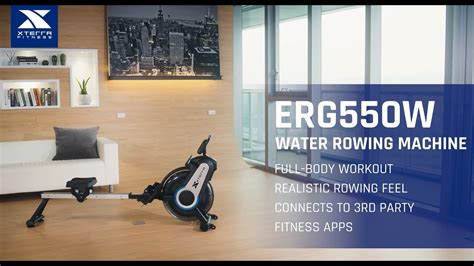 Track Your Workouts Via Bluetooth With The Erg550w Water Rowing Machine By Xterra Fitness Youtube