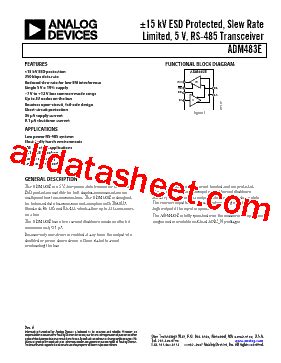 Adm Ear Datasheet Pdf Analog Devices