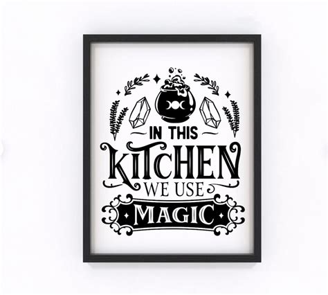 Witches Kitchen Rules Svg Witch Kitchen Svg Witchery Rule Etsy