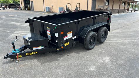 Foot Big Tex Tandem Axle Single Ram With Spreader Gate Black Dump