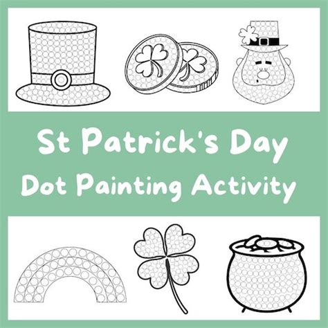 St Patrick S Day Dot Painting Activity Show My Crafts