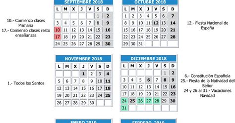 Tecnolog A E S O E Ingenier A Bachillerato Calendario Escolar En