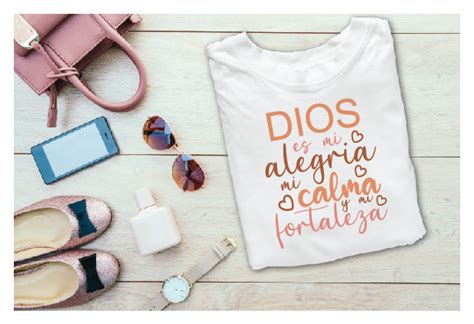 Dios Es Mi Alegria Mi Calma Y Mi Fortal Graphic By Boho Art Creative