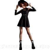 Chaotica Black Shirt Dress Killstar Women S