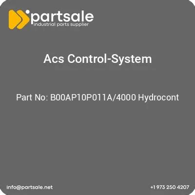 Part Sale Acs Control System Product List