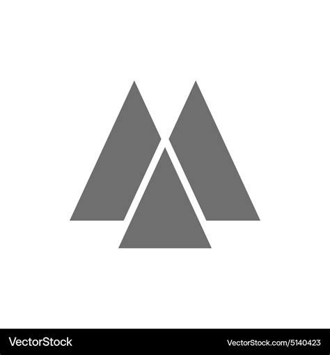 Letter M Logo Concept Icon Royalty Free Vector Image