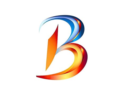 Premium Photo Letter B In Logo Style Badge Simple 2d Design