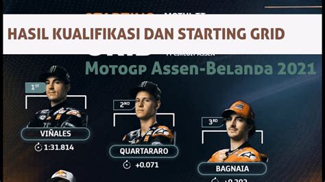 Berita Motogp Hari Ini Hasil Kualifikasi Dan Starting Grid MotoGp