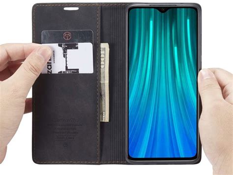 CaseMe BookCase Zwart Xiaomi Redmi Note 8 Pro Hoesje