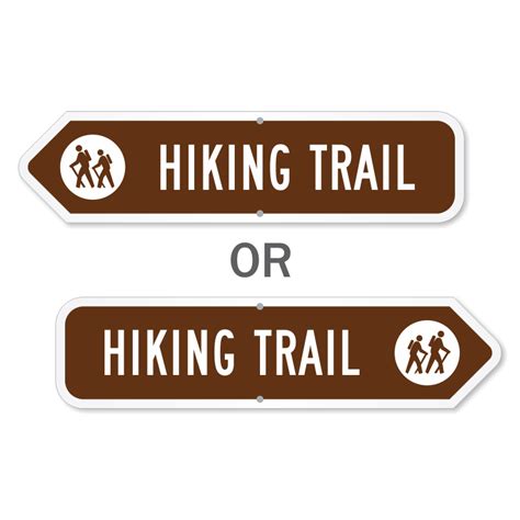 Trail Signs, Hiking Signs, Hiking Trail Symbols & Trail Markers.