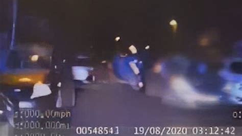 Watch Car Thief Flips Car During High Speed Police Chase Across