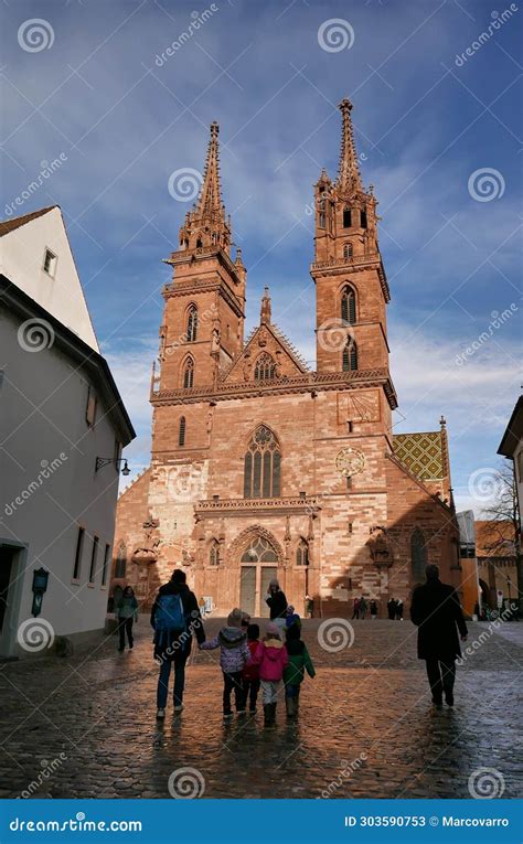 Basel Minster in Switzerland Editorial Stock Photo - Image of building ...