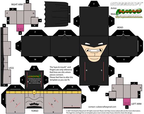 Golden Age Batman Paper Toy Free Printable Papercraft Templates