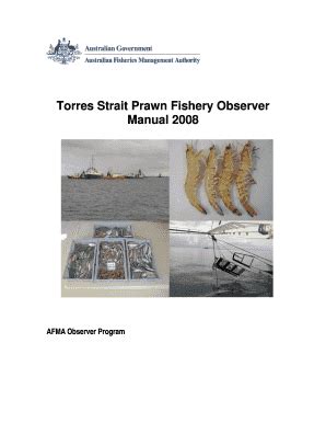 Fillable Online Torres Strait Prawn Fishery Observer Fax Email Print