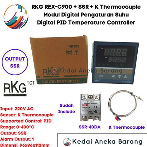 Jual Pid Rex C Rex C Temperature Controller Ssr A K