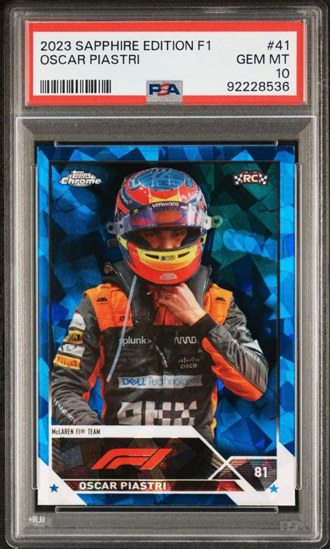 Topps Chrome Formula Sapphire Edition Oscar Piastri Rookie